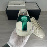 Gucci Sneakers, Ace  'Distressed White' Gucci Blade (42)
