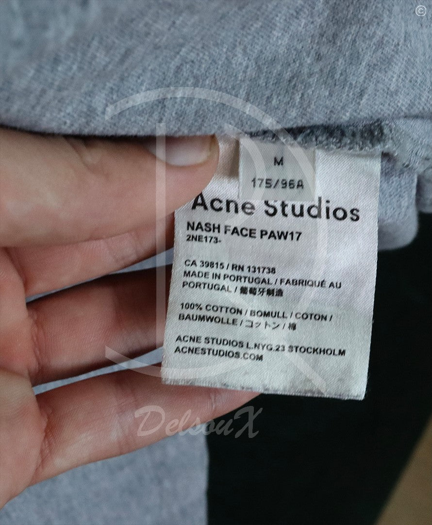 Acne Studios T-Shirt Nash Face ‘Grey’ (M) 👽