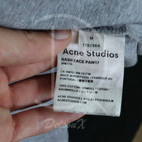 Acne Studios T-Shirt Nash Face ‘Grey’ (M) 👽
