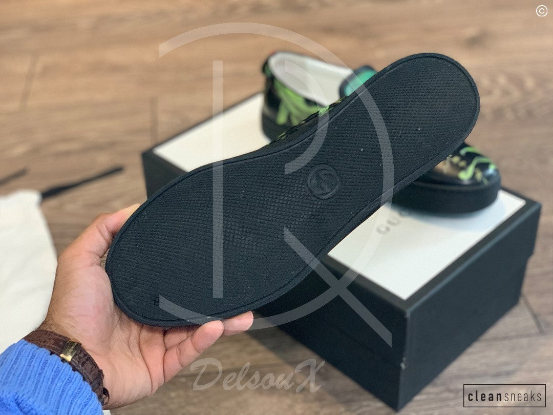 Gucci 'Shanghai St. Tropical Jungle Bird Print' Slip Ons (42) 🤯