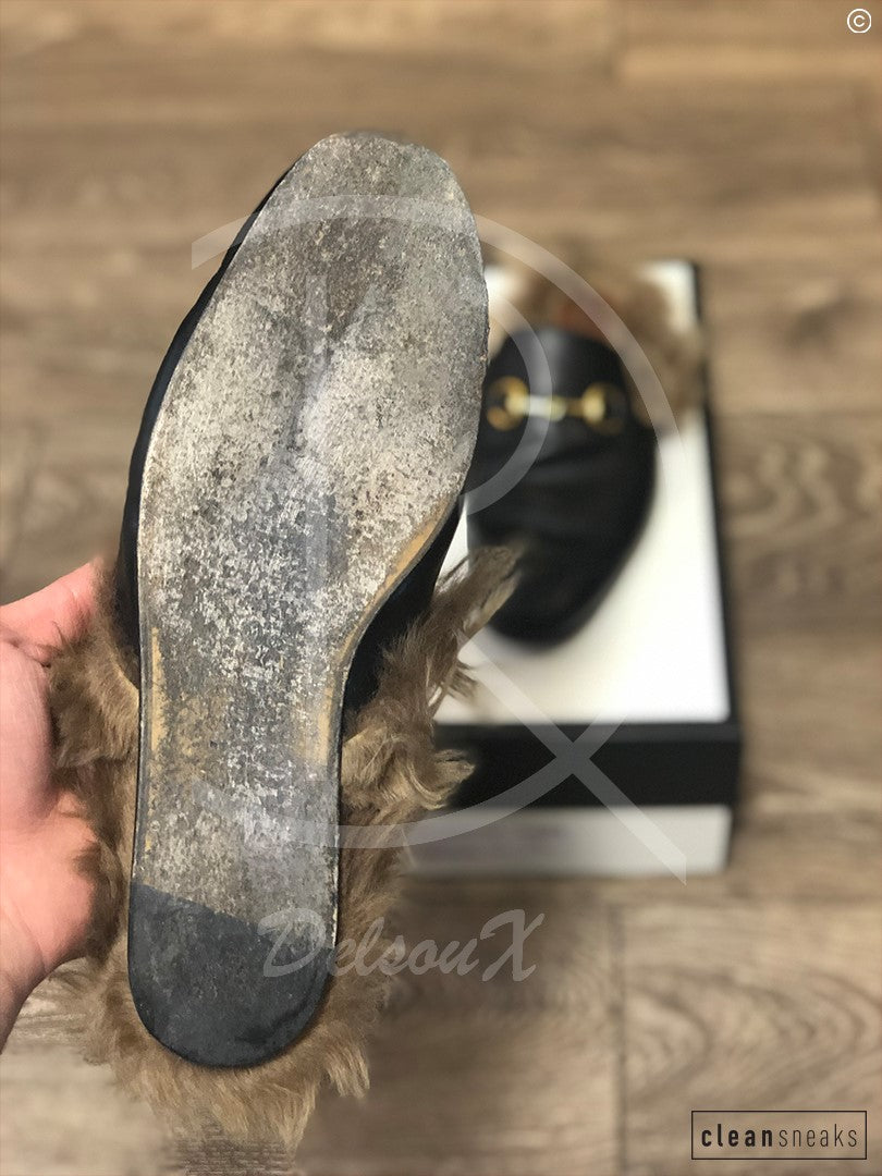 Gucci "Princetown" Fur Loafers (G7 / EU 41) 👟