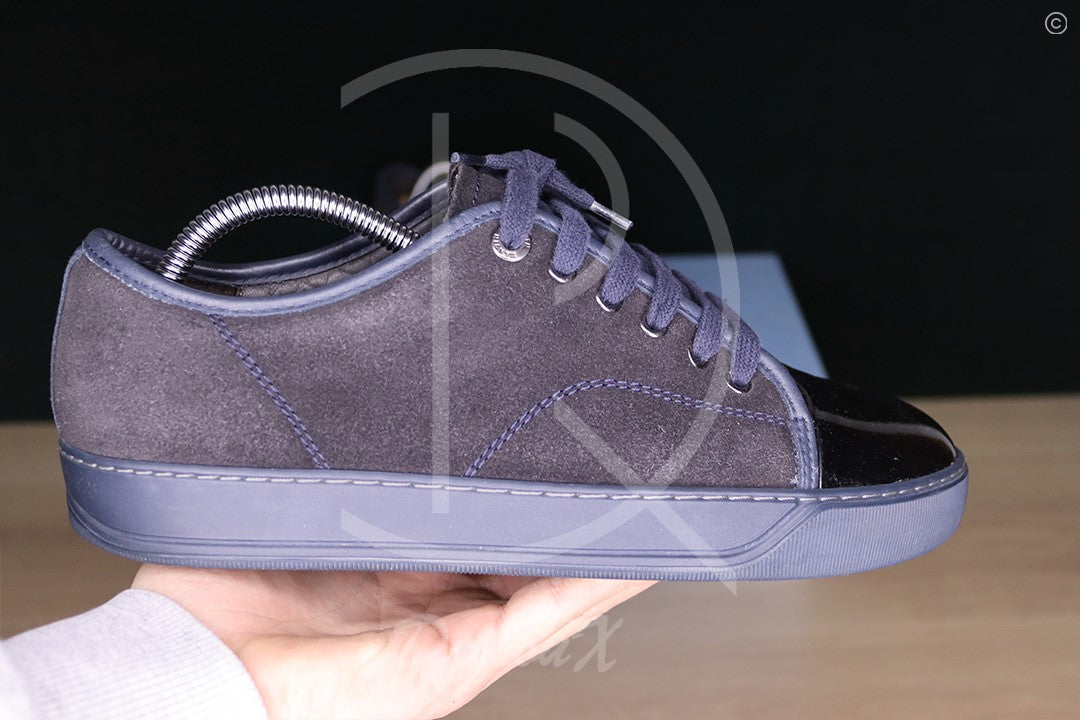 Lanvin 'Navy on Black' Lak Toe (40) 👨🏽‍✈️