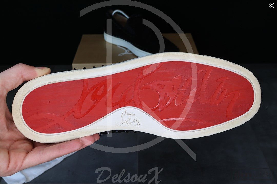 Chrsitian Louboutin 'Black Suede' Pik Boat (43) 🤯