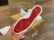 Christian Louboutin White Calf Leather Slip-Ons (43) 👟