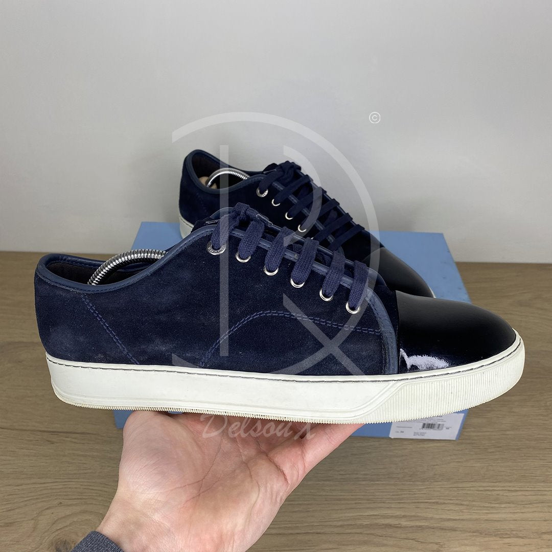 Lanvin Sneakers, 'Navy Suede' Lak Toe (44) 🥳