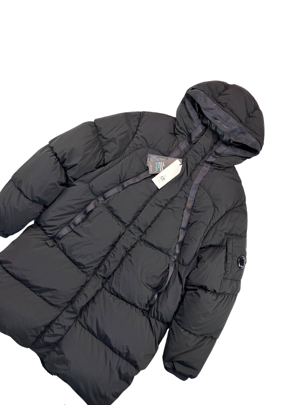 C.P. Company Jakke, Herre Nycra-R Down 'Sort' (XX-Large / 50)
