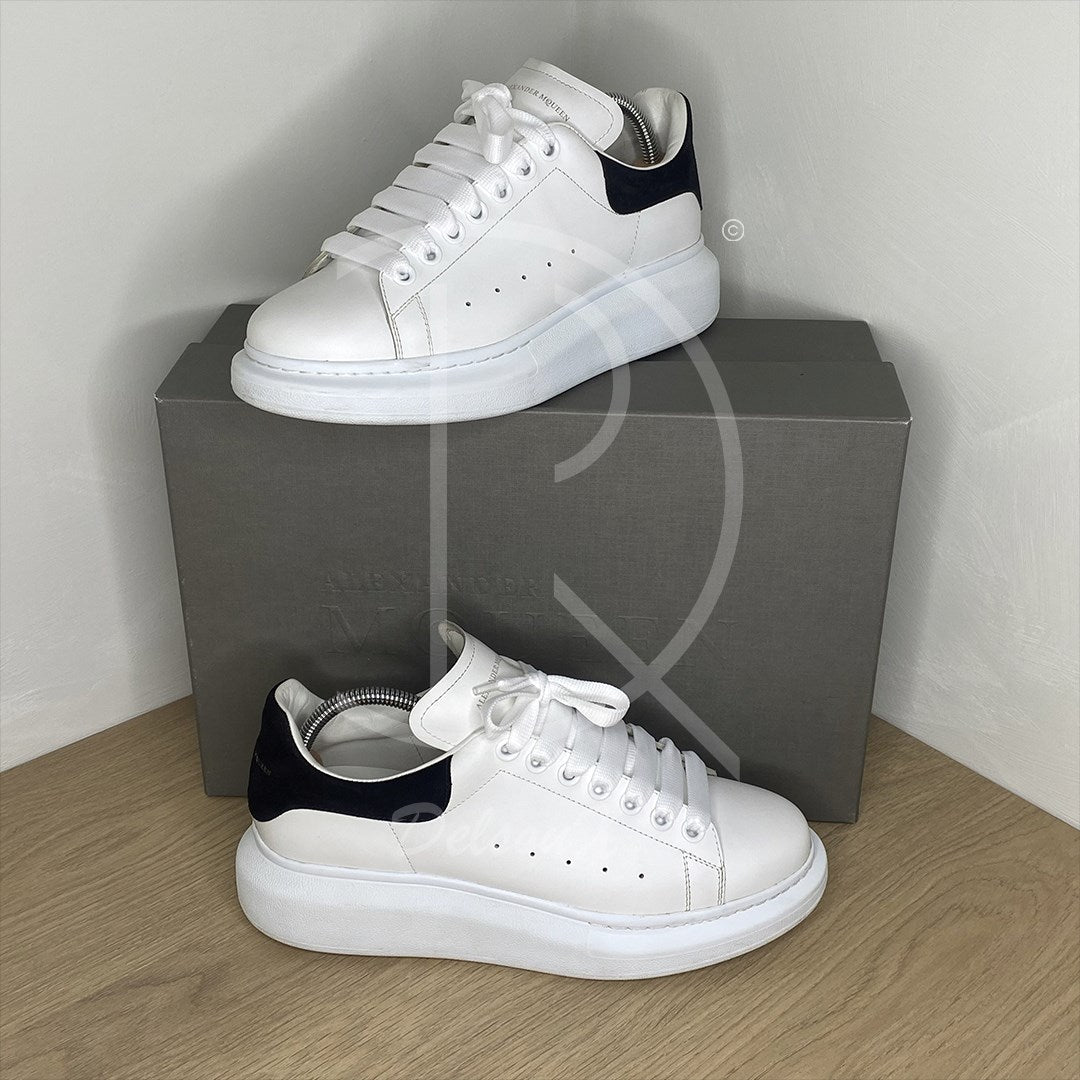 Alexander McQueens 'White Leather w. Black Suede' Oversized (41) 🐑
