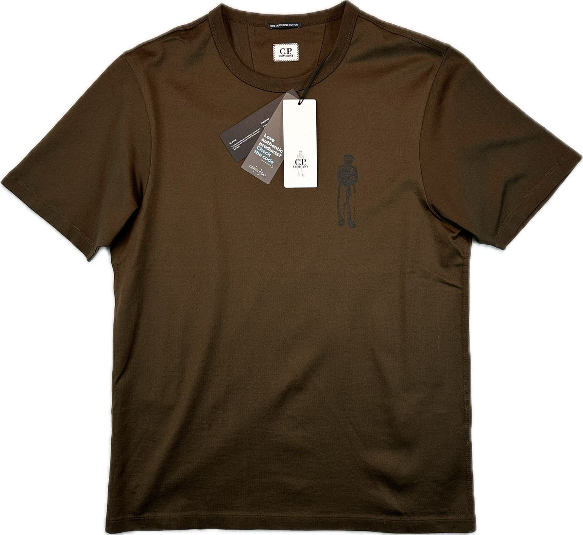 C.P. Company T-Shirt, Herre 'Brun' (Small)