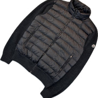 Moncler Cardigan, Herre 'Sort/Grå' Maglione Tricot (Large)