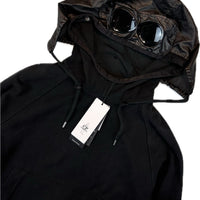 C.P. Company Hoodie, Herre Googles 'Sort' (X-Large)