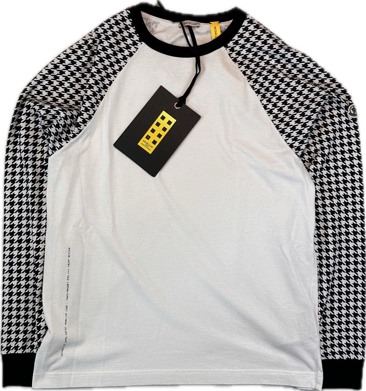 Moncler T-Shirt, Herre Langærmet 'Hvid' Genius (Large')