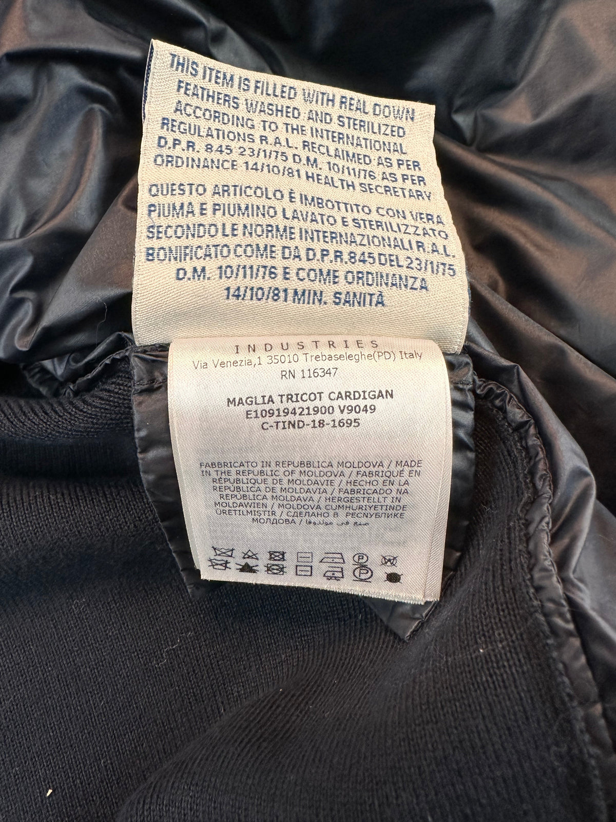 Moncler Cardigan, Herre 'Sort' Maglia (Large)