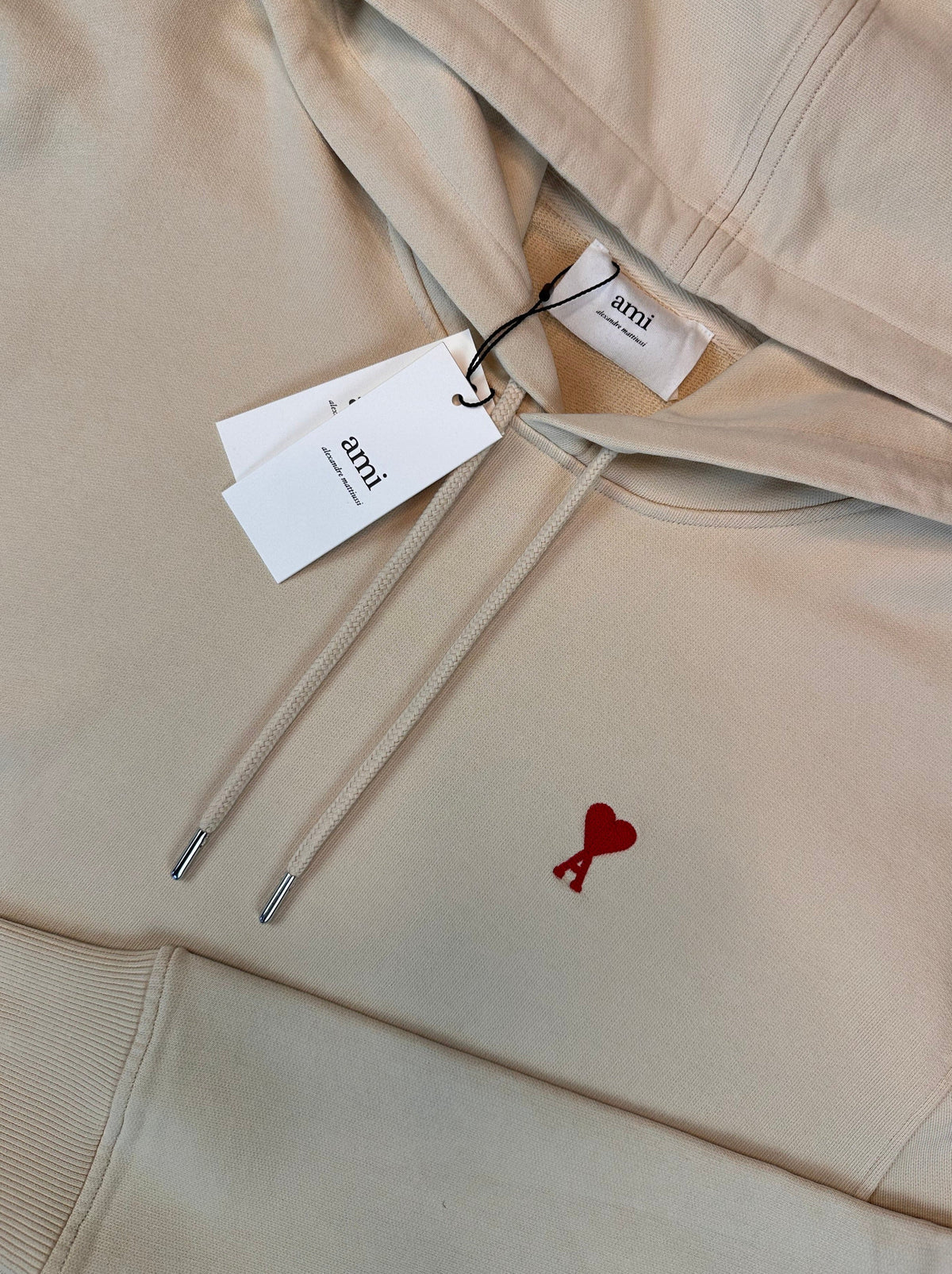 AMI Crewneck, Herre Heart 'Beige' (XX-Large) 😁