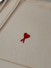 AMI Crewneck, Herre Heart 'Beige' (XX-Large) 😁