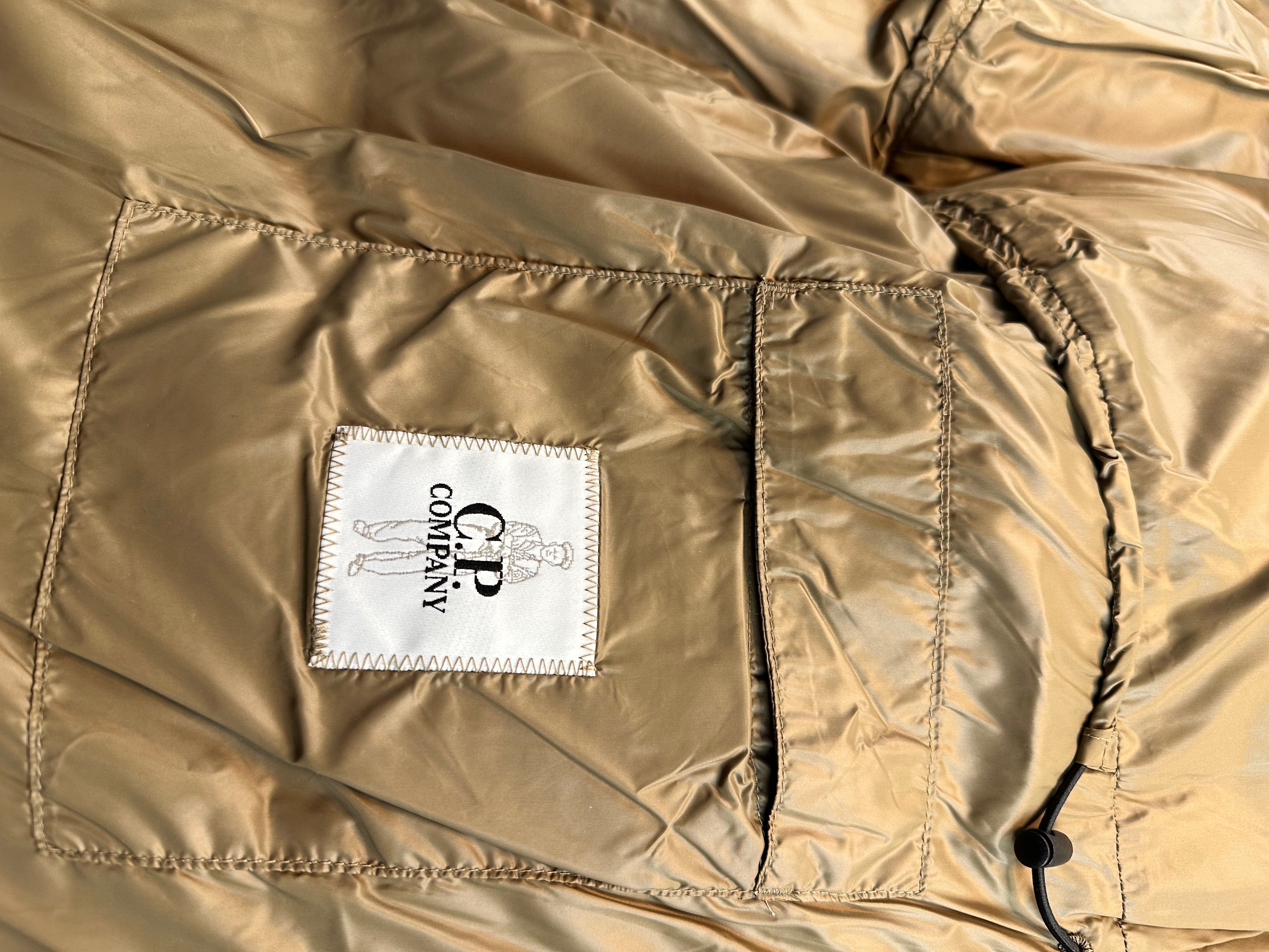 C.P. Company Jakke, Herre D.D. Shell Down Parka 'Brun / Guld' (Large, X-Large & XX-Large)