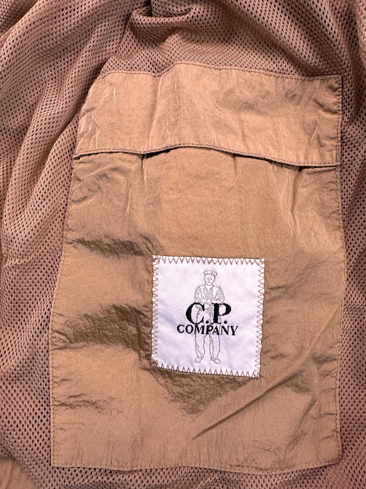 C.P. Company Overshirt, Herre Chrone-R Nylon 'Brun' (Large)