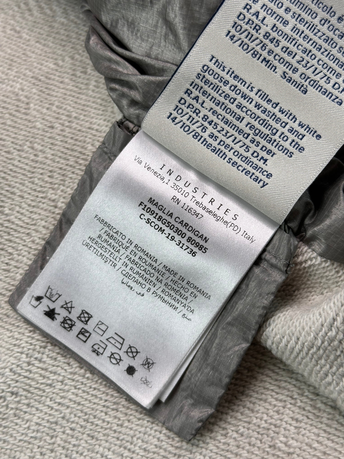 Moncler Cardigan, Herre 'Grå' Maglia (Large)