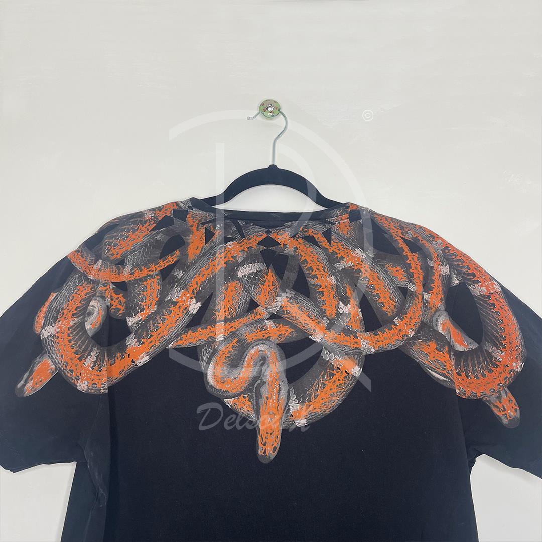 Marcelo Burlon Moa Black 'Snake Print' (S) 🐍