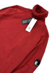 C.P. Company TurtleNeck, Herre Lambswool 'Rød' (Large / 50)