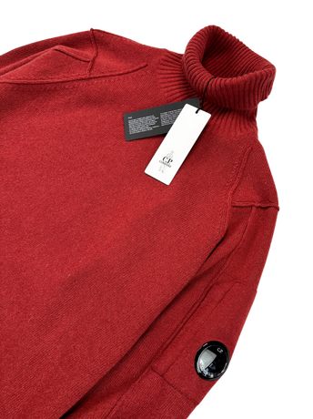 C.P. Company TurtleNeck, Herre Lambswool 'Rød' (Large / 50)