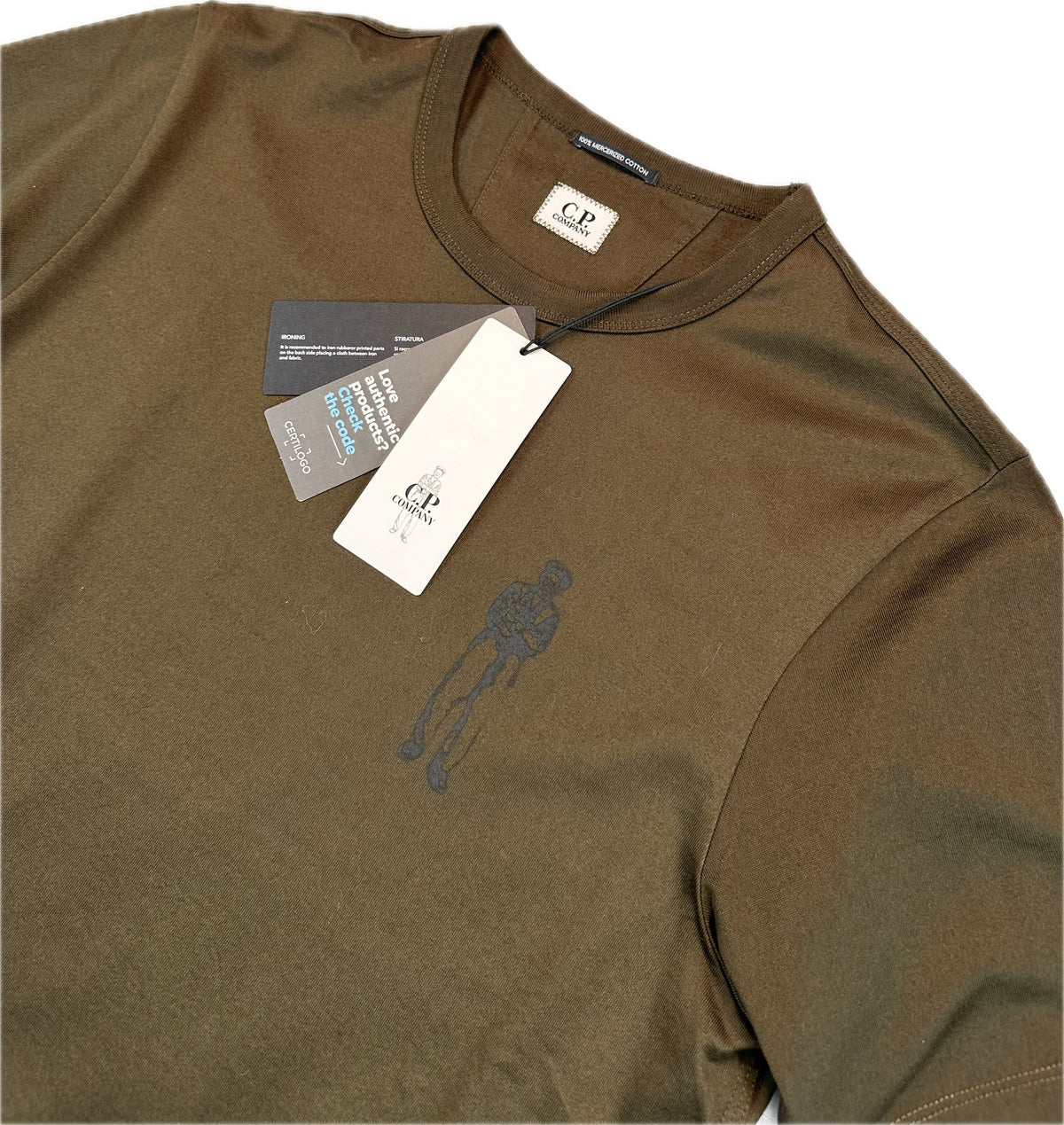 C.P. Company T-Shirt, Herre 'Brun' (Small)