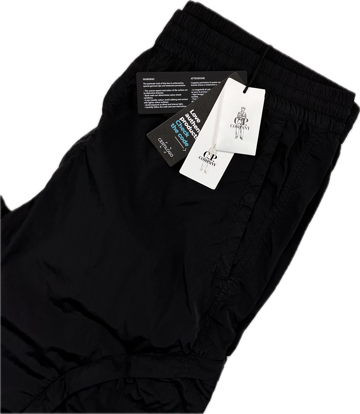 C.P. Company Pants, Herre Cargo 'Sort' (X-Large / 52)