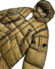 C.P. Company Jakke, Herre D.D. Shell Down Parka 'Brun / Guld' (Large, X-Large & XX-Large)