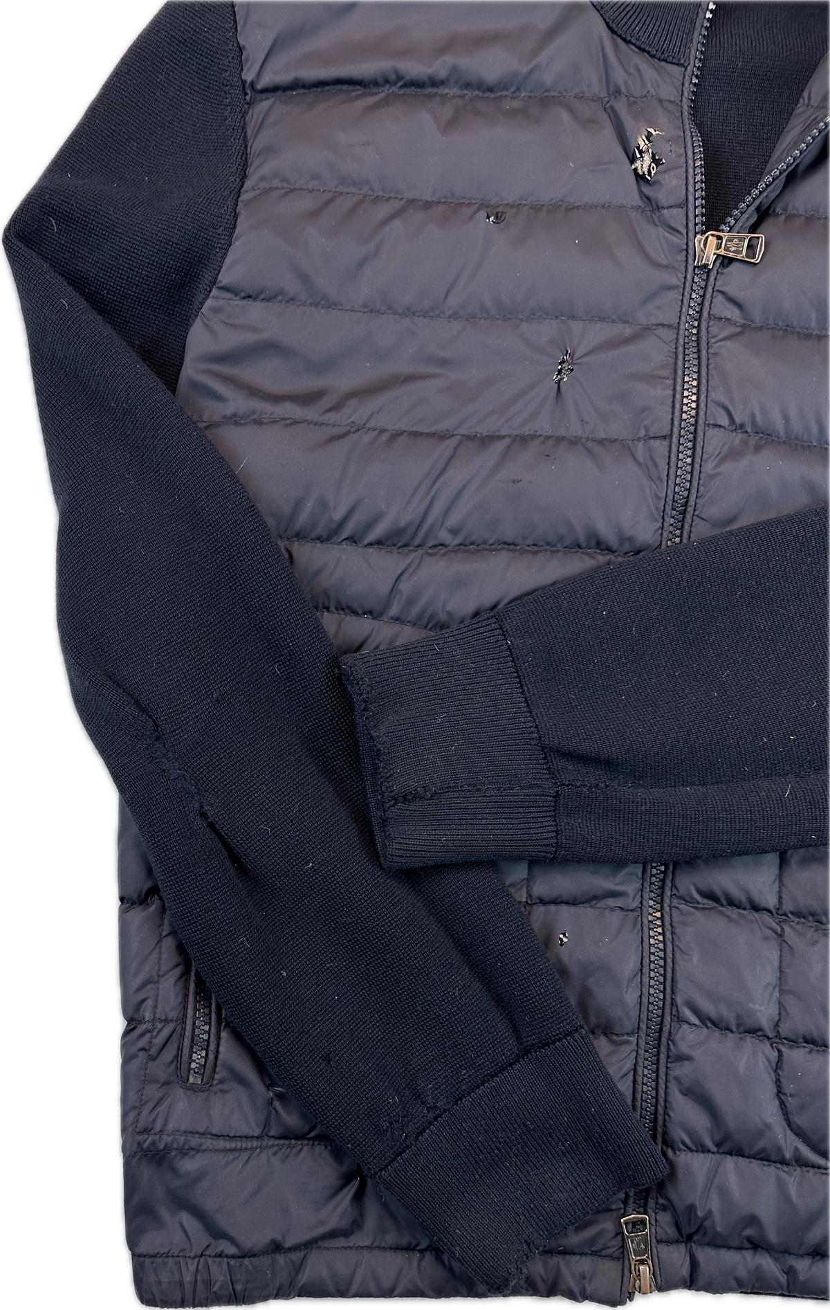 Moncler Cardigan, Herre 'Mørkeblå' Maglia (Large)