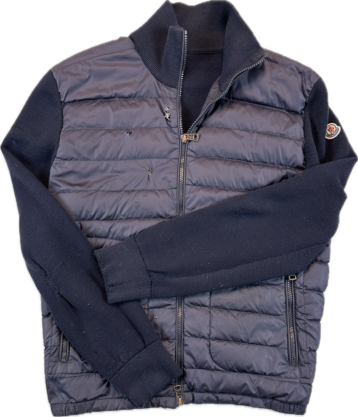 Moncler Cardigan, Herre 'Mørkeblå' Maglia (Large)