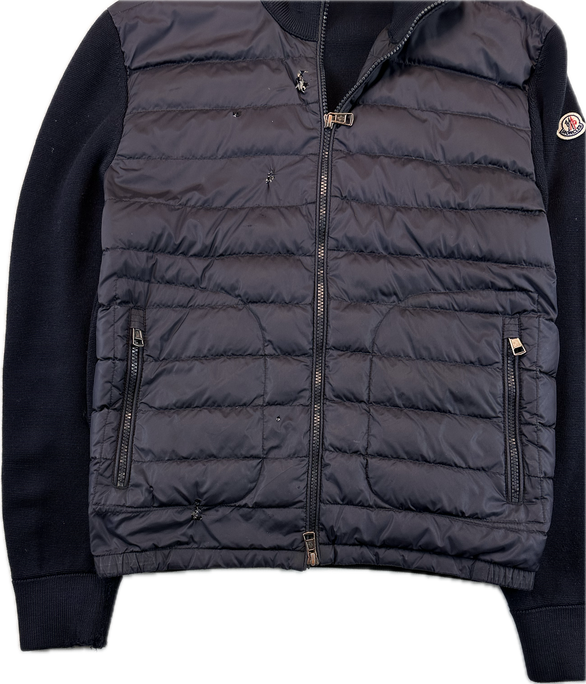 Moncler Cardigan, Herre 'Mørkeblå' Maglia (Large)