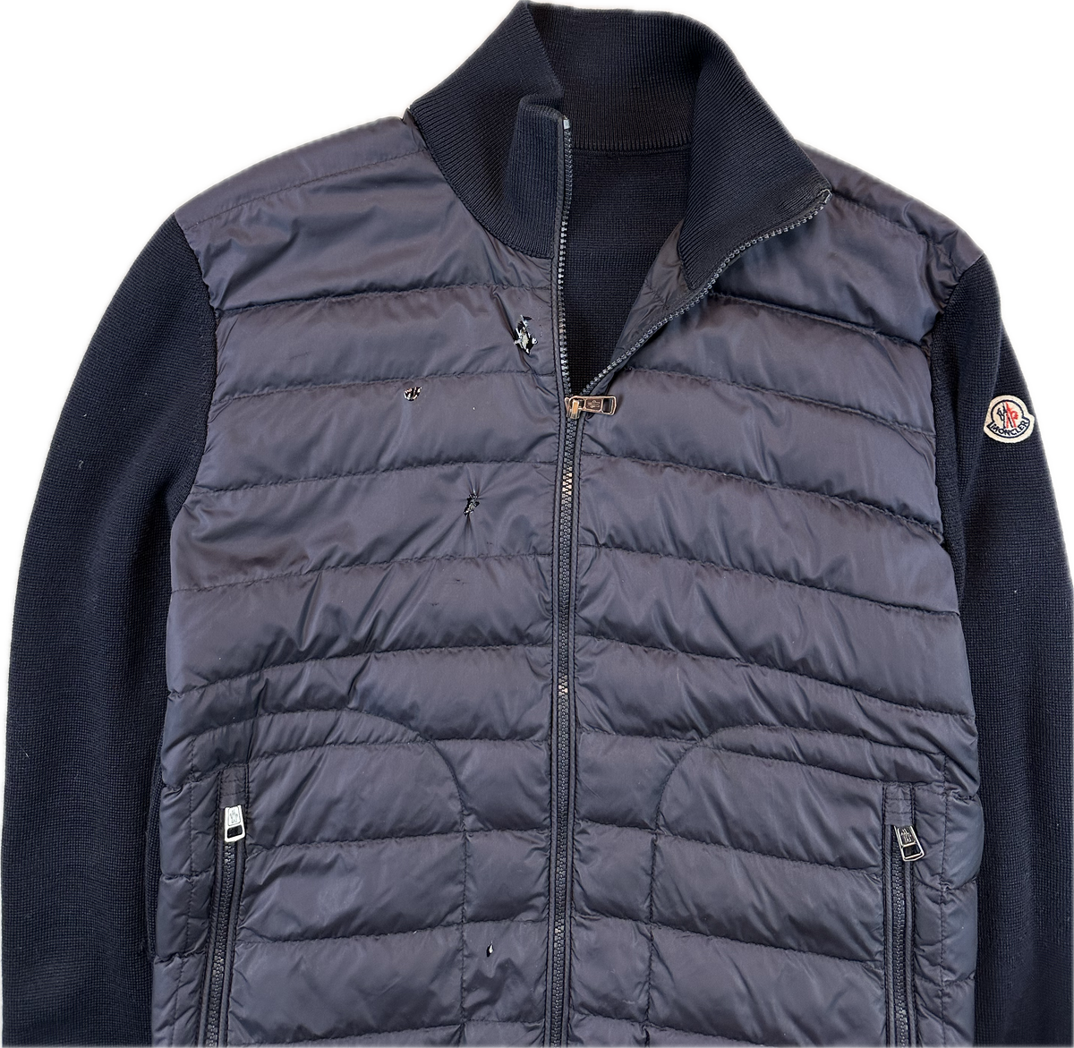Moncler Cardigan, Herre 'Mørkeblå' Maglia (Large)