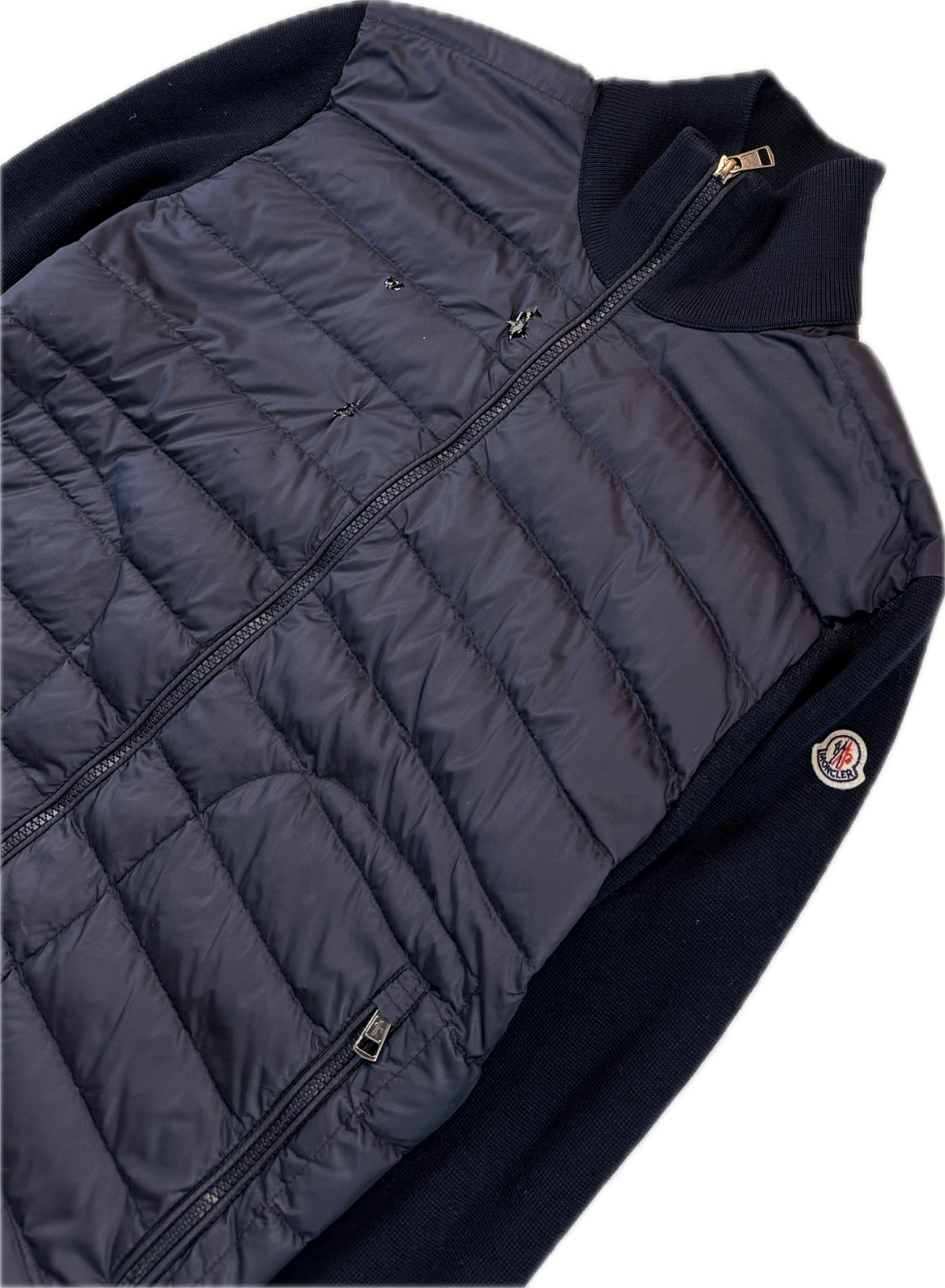 Moncler Cardigan, Herre 'Mørkeblå' Maglia (Large)