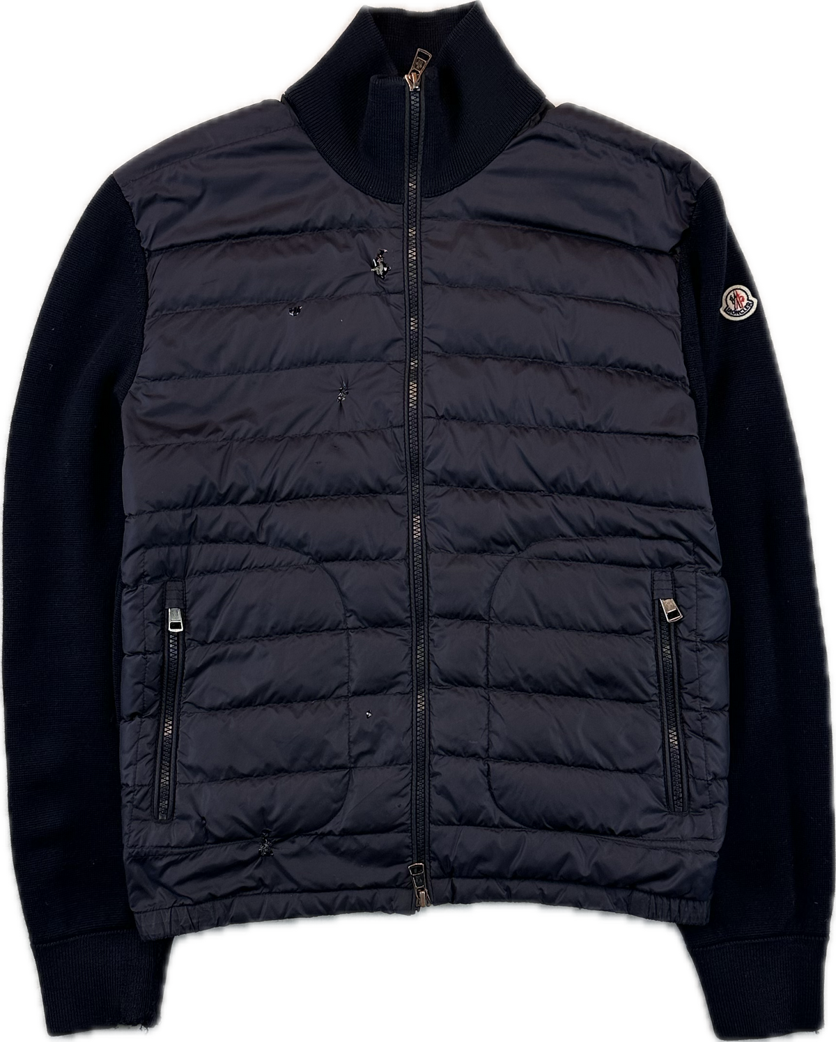Moncler Cardigan, Herre 'Mørkeblå' Maglia (Large)