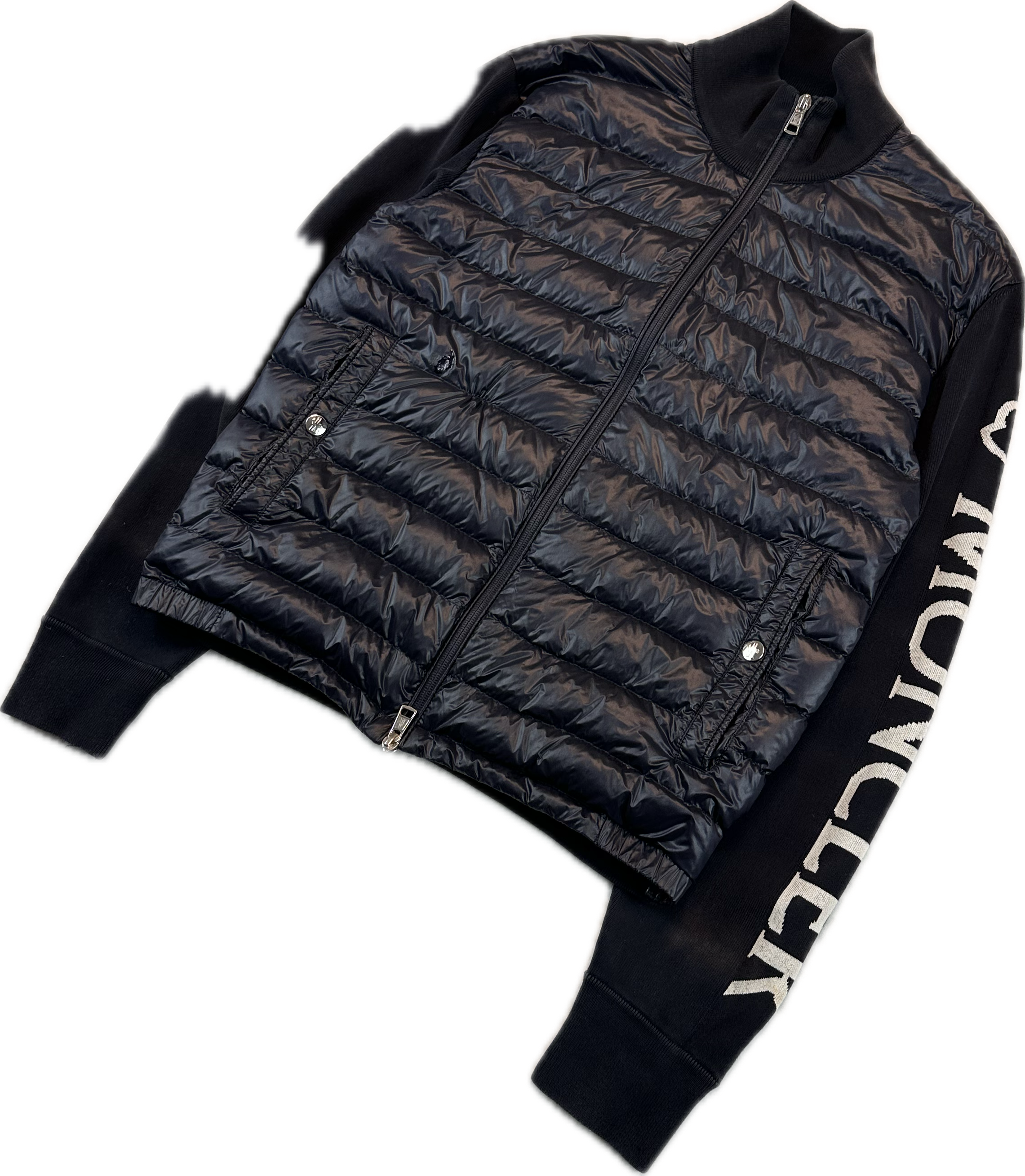 Moncler Cardigan, Herre 'Sort' Maglia (Medium)