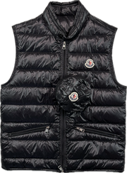 Moncler Vest, Herre 'Sort' Giu (M1 / Small)