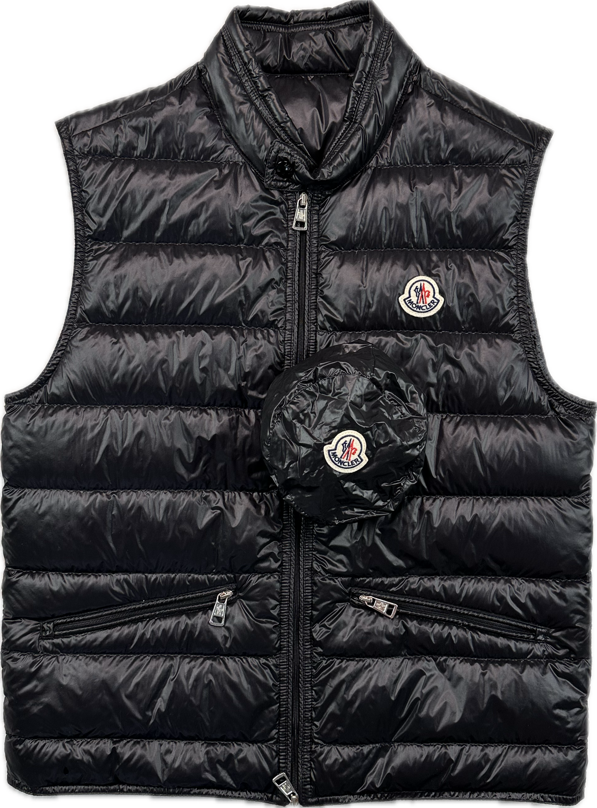 Moncler Vest, Herre 'Sort' Giu (M1 / Small)