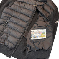Moncler Cardigan, Herre 'Sort/Grå' Maglione Tricot (Large)