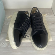 Lanvin Sneakers, Herre 'Sort' Lak Toe (43)