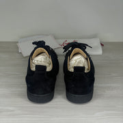 Christian Louboutin Sneakers, 'Black Suede' Junior Spikes (42)