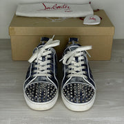 Christian Louboutin Sneakers, 'Multi Silver' Junior Spikes (41)
