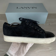 Lanvin Sneakers, 'Black Suede' Lak Toe (41)