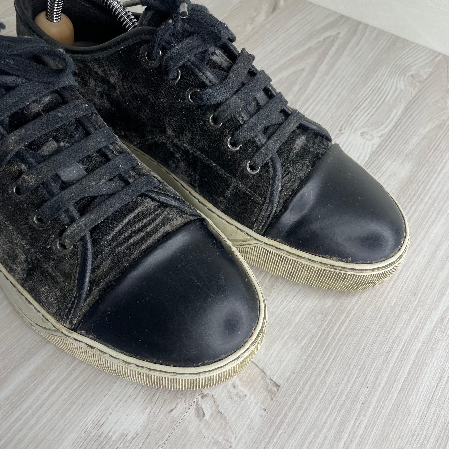 Lanvin Sneakers, Herre 'Sort' Mat Toe (40)