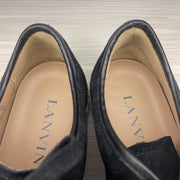 Lanvin Sneakers, 'Black Suede' Lak Toe (41)