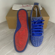 Christian Louboutin Sneakers, 'Electric Blue' Junior Spikes (42)