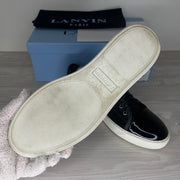 Lanvin Sneakers, 'Black Suede' Lak Toe (42)