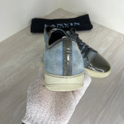 Lanvin Sneakers, Blue Suede 'Lak Toe' (41)