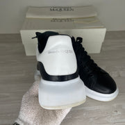 Alexander McQueen Sneakers, 'Black Leather' Oversized (46)