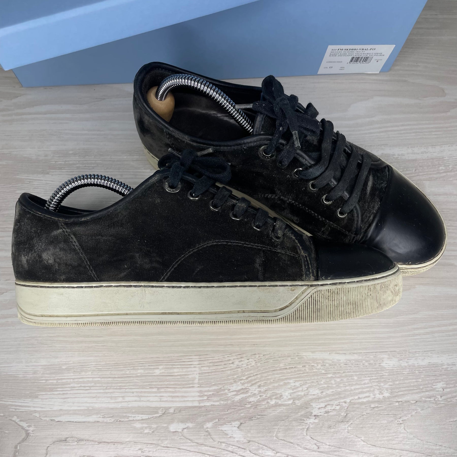 Lanvin Sneakers, Herre 'Sort' Mat Toe (40)