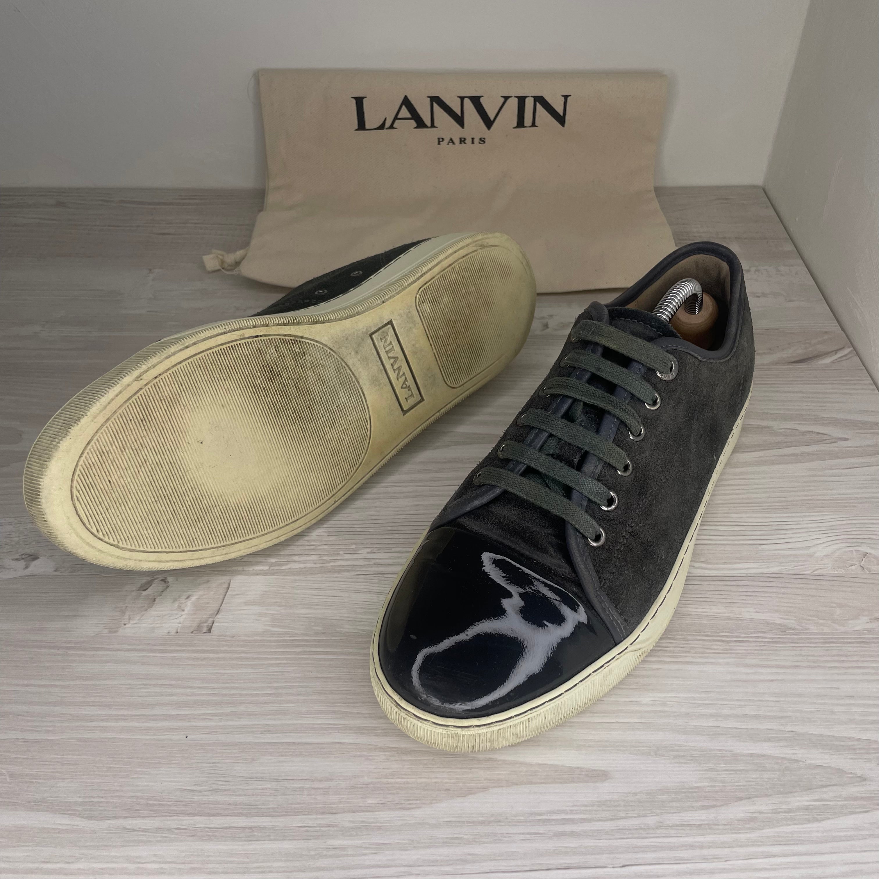 Lanvin Sneakers, Herre 'Sort' Grå Toe (40)