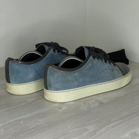 Lanvin Sneakers, Blue Suede 'Lak Toe' (41)
